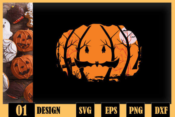 Reviewing the Halloween Bat Background Pumpkin Design